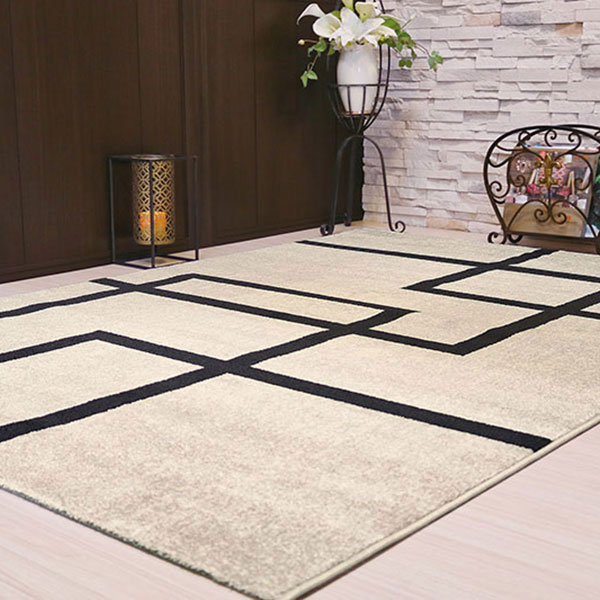 送料無料】ラグ マット GLOBE IMPORT CARPET COLLECTION ルフト 32556/6238 アイボリー 約 240x340 -  インテリアカタオカ